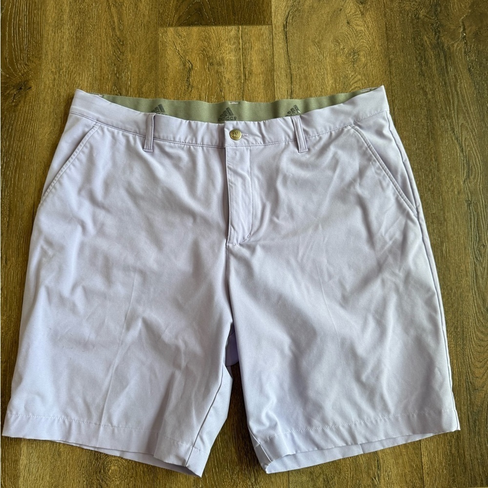 Adidas Men's Lavender Flat Front Shorts